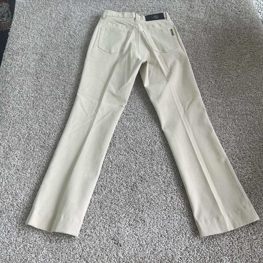 BenRose Straight Jeans Womens 27 Light Wash Beige 100% Cotton Denim Pants